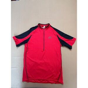 Performance Bike Red Cycling Jersey‎ Half Zip Short Sleeve Athletic L